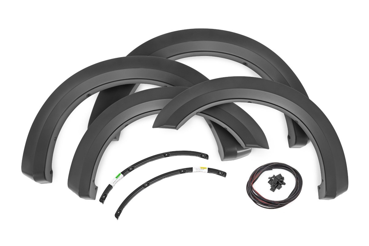 Ford F-350 Super Duty Fender Flares - Rough Country - Sport - Oxford White - '17-'22